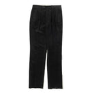 NEAT High Density Corduroy 'Standard' Trousers Black-Trousers-Clutch Cafe
