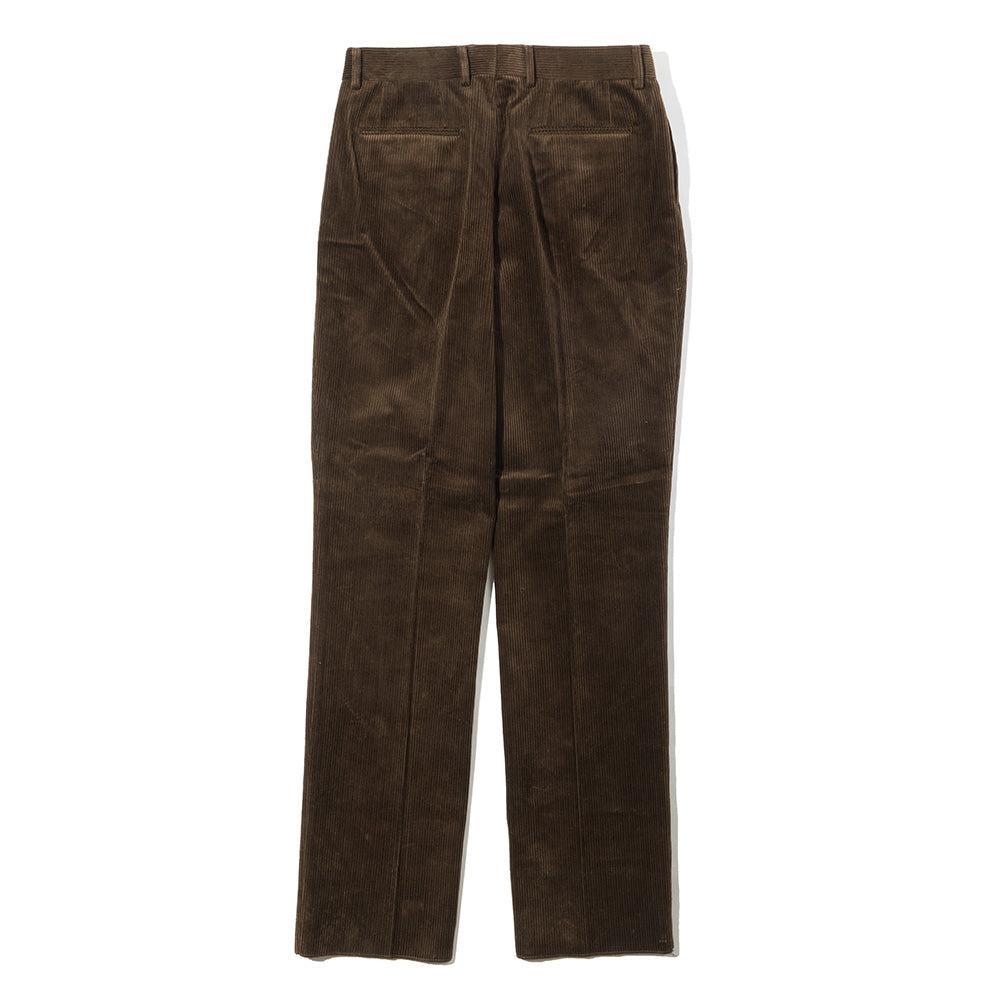 NEAT High Density Corduroy 'Standard' Trousers Brown-Trousers-Clutch Cafe