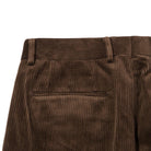 NEAT High Density Corduroy 'Standard' Trousers Brown-Trousers-Clutch Cafe
