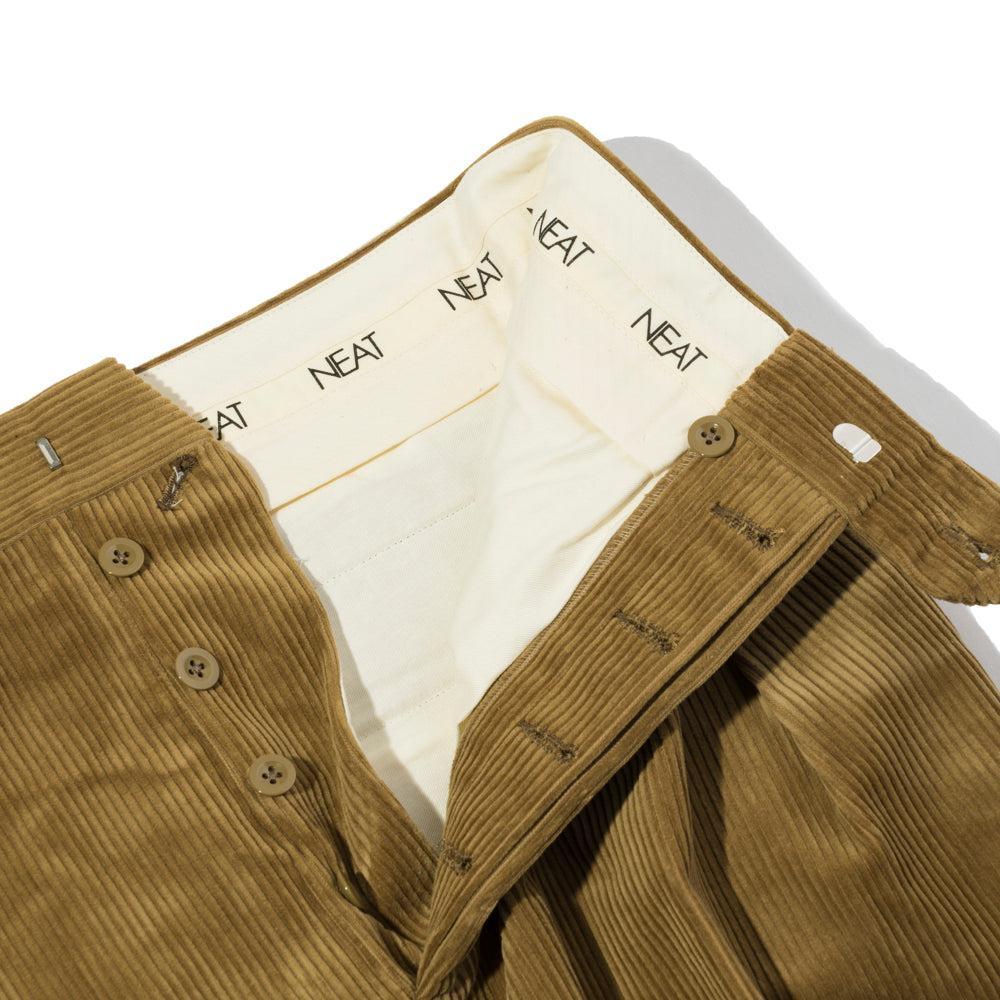 NEAT High Density Corduroy 'Standard' Trousers Camel-Trousers-Clutch Cafe