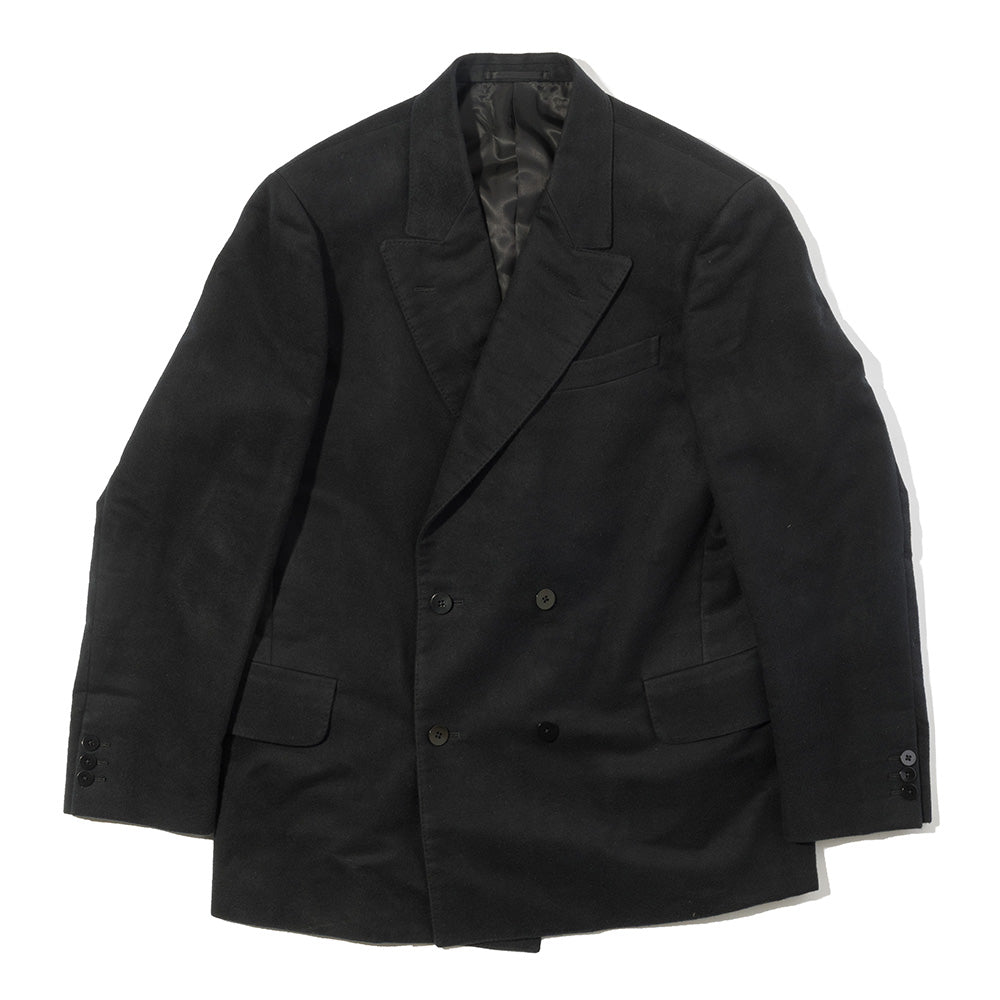 ジャケット・アウター Black Moleskin Double Breasted jacket MOLESKIN DOUBLE BREASTED JACKET / BLACK (D25MS-05001) | セレクト