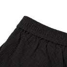 NEAT Seersucker Big Trunks Shorts Black x Black-Shorts-Clutch Cafe