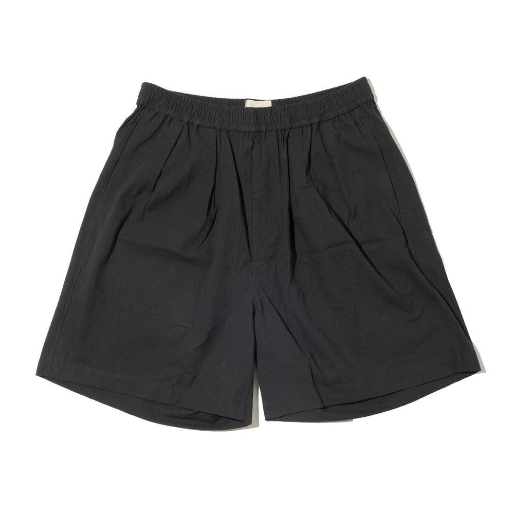 NEAT Seersucker Big Trunks Shorts Black x Black-Shorts-Clutch Cafe