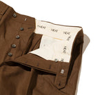 NEAT Spence Bryson Linen 'Wide' Trousers Brown-Trousers-Clutch Cafe