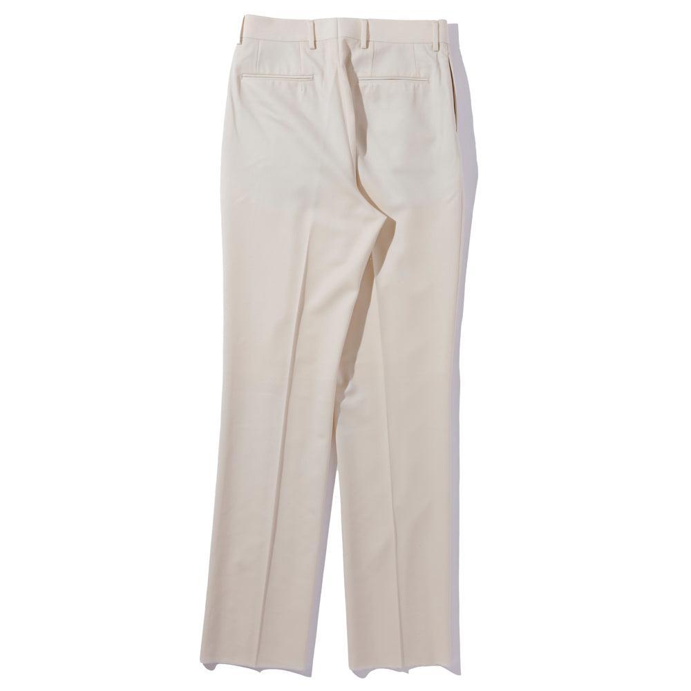 NEAT Wool Gabardine Standard Trousers Ivory-Chinos-Clutch Cafe