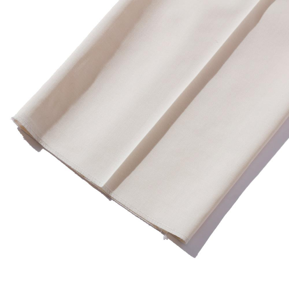 NEAT Wool Gabardine Standard Trousers Ivory-Chinos-Clutch Cafe