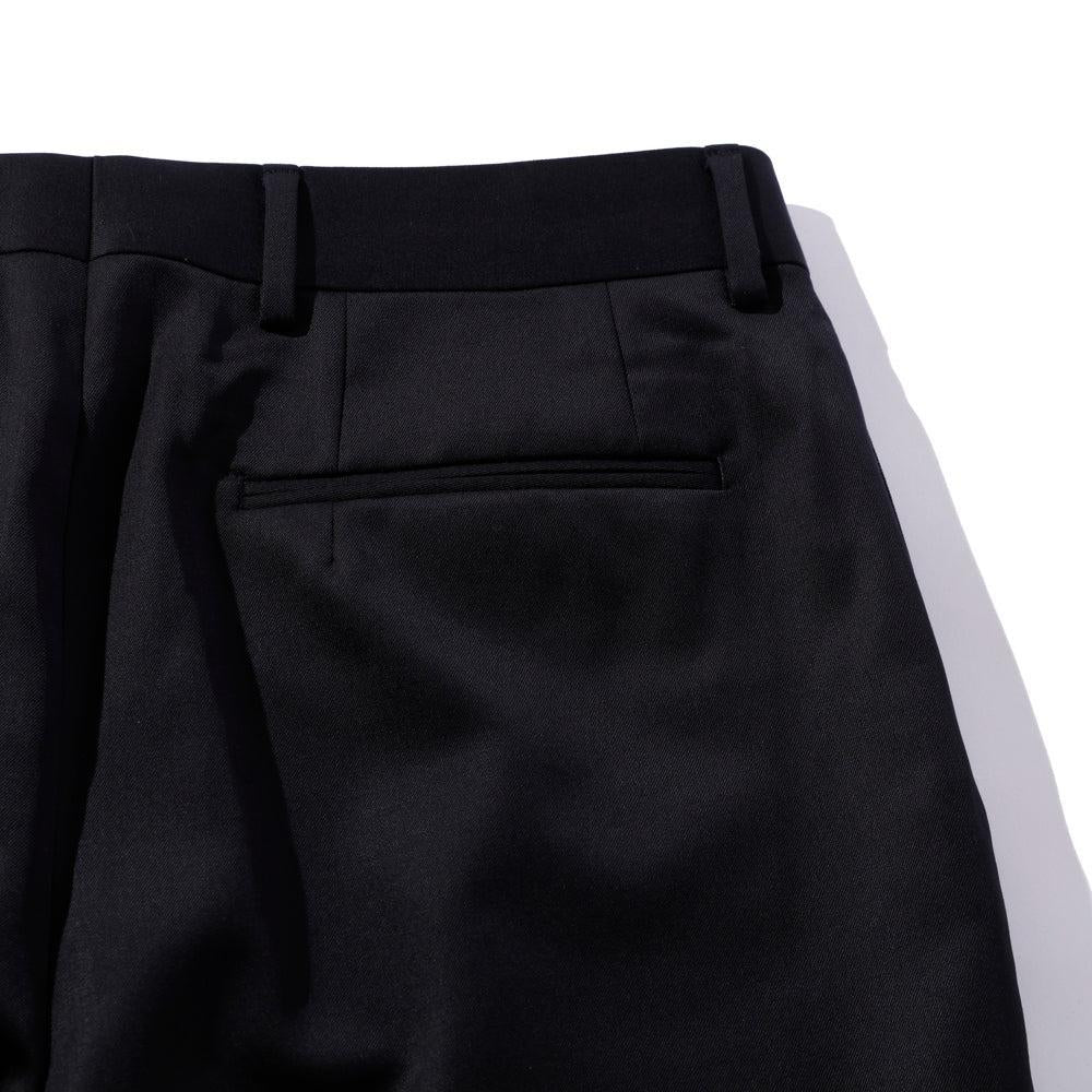 NEAT Wool Gabardine Standard Trousers Navy-Chinos-Clutch Cafe