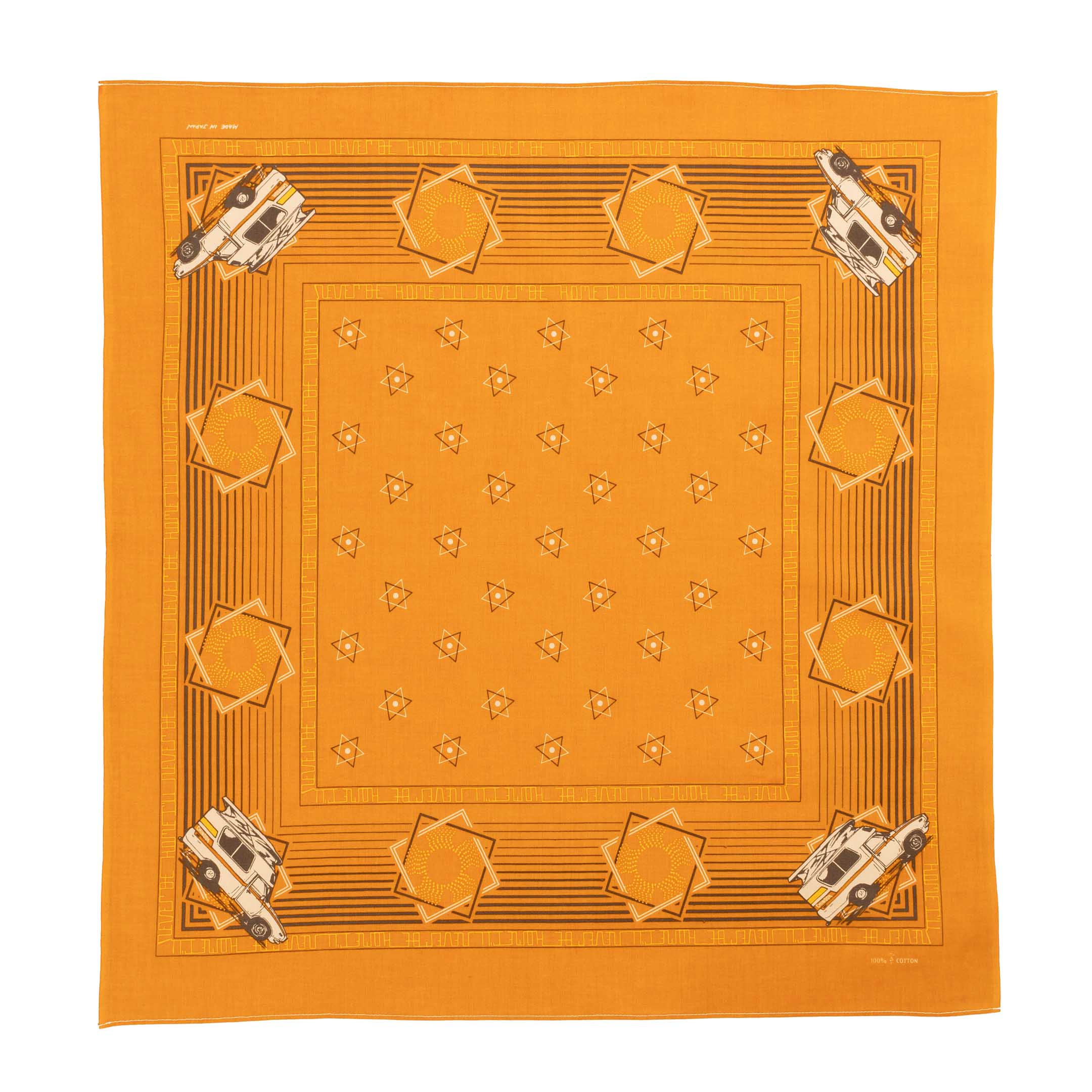 One Ear Brand Home I'll Never Be Cheddar Orange Bandana-Bandanas-Clutch Cafe