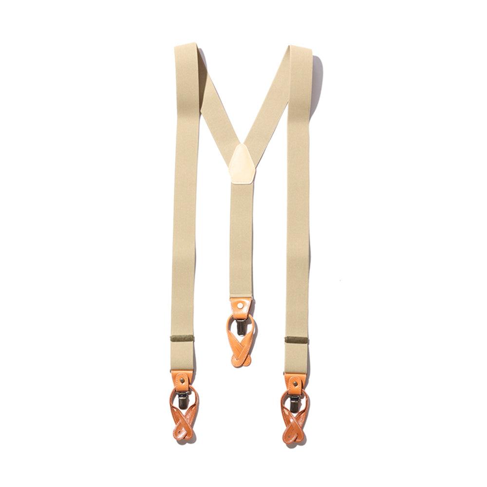 Orgueil Military Suspenders Beige-Braces-Clutch Cafe