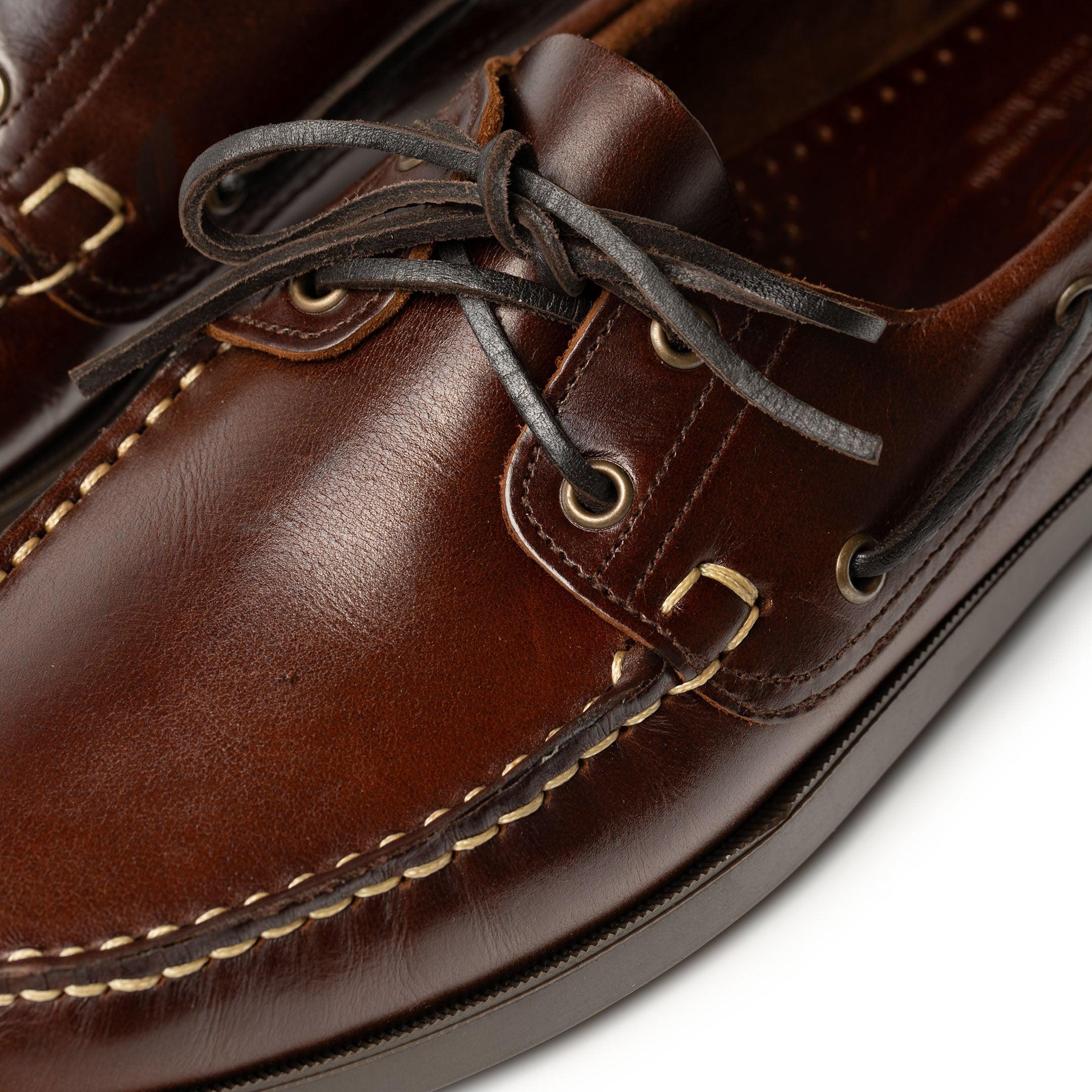 Paraboot Barth Deck Shoe Marron/America – Clutch Cafe