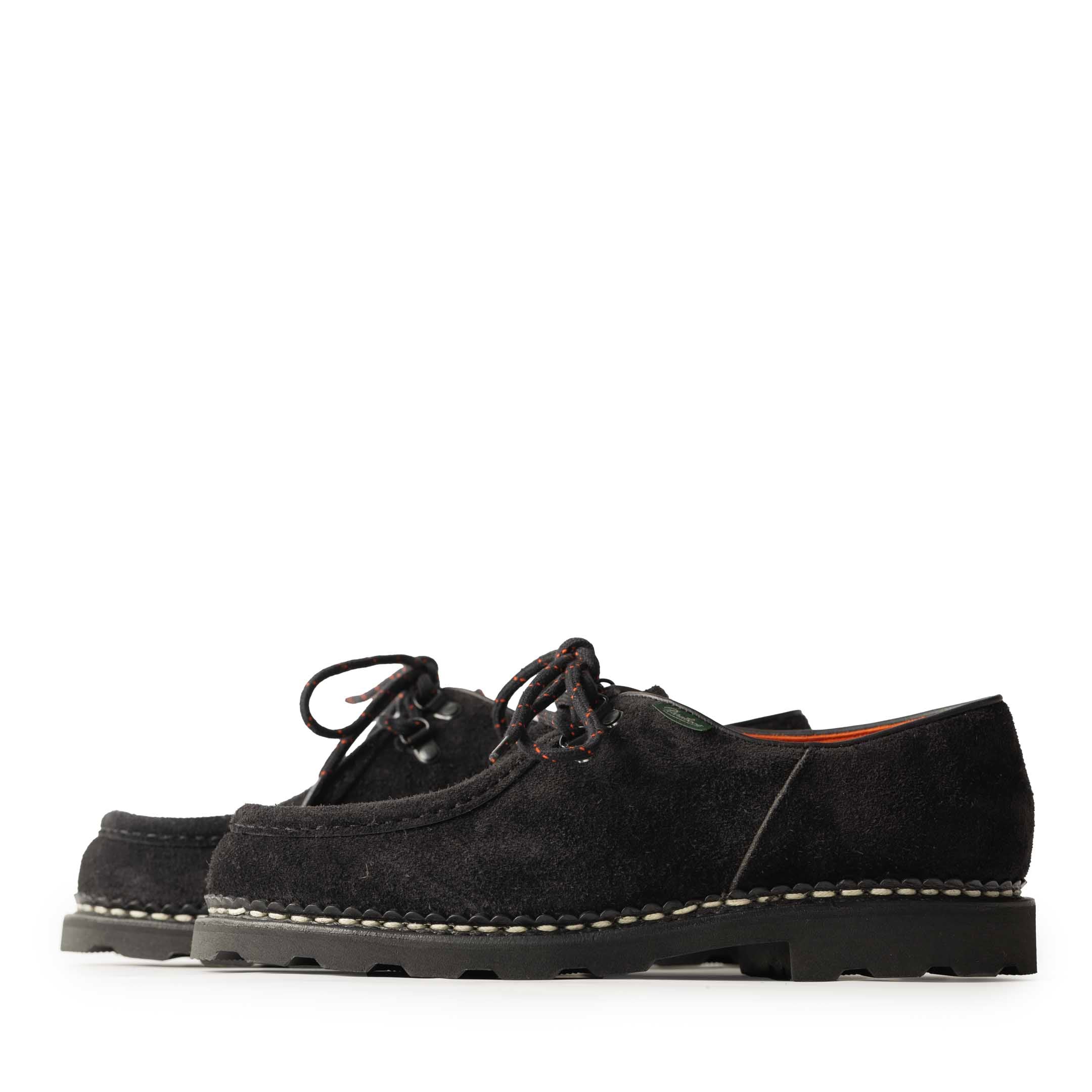 Paraboot Michael Marche 'Anneaux' Shoe Black Vel Noir-Shoe-Clutch Cafe