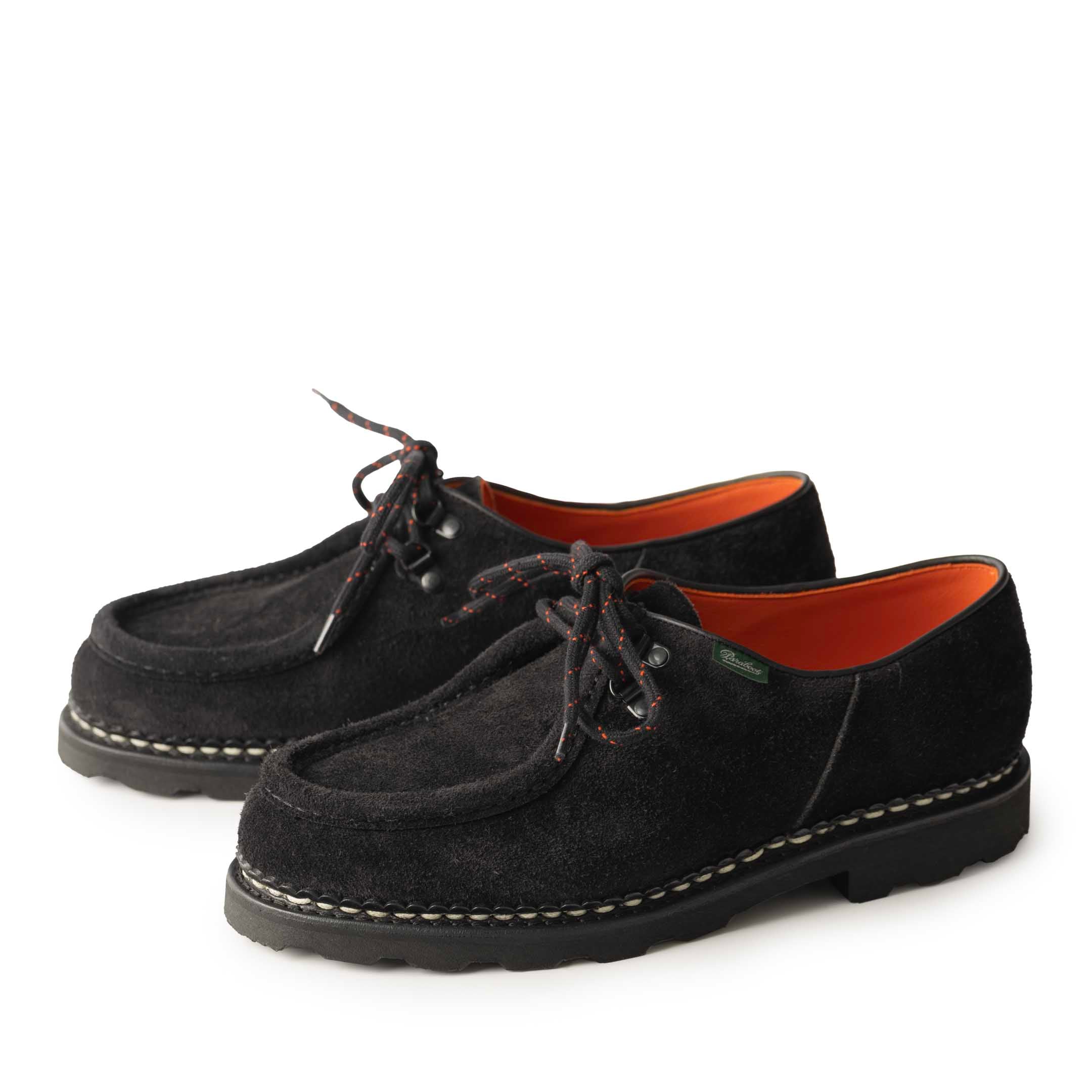 Paraboot Michael Marche 'Anneaux' Shoe Black Vel Noir – Clutch Cafe