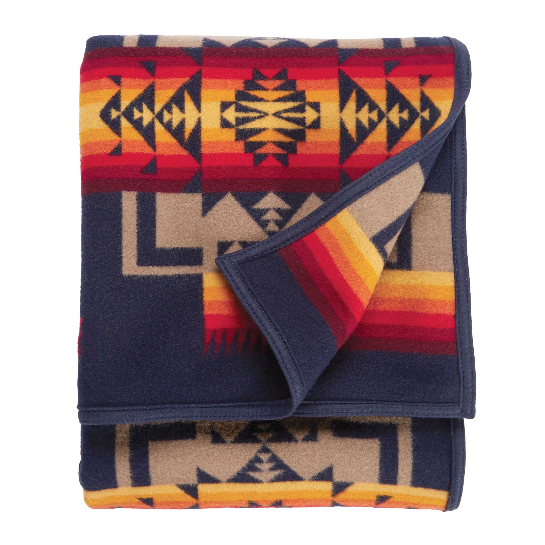 Pendleton Chief Joseph Jacquard Robe Blanket Indigo-Blanket-Clutch Cafe