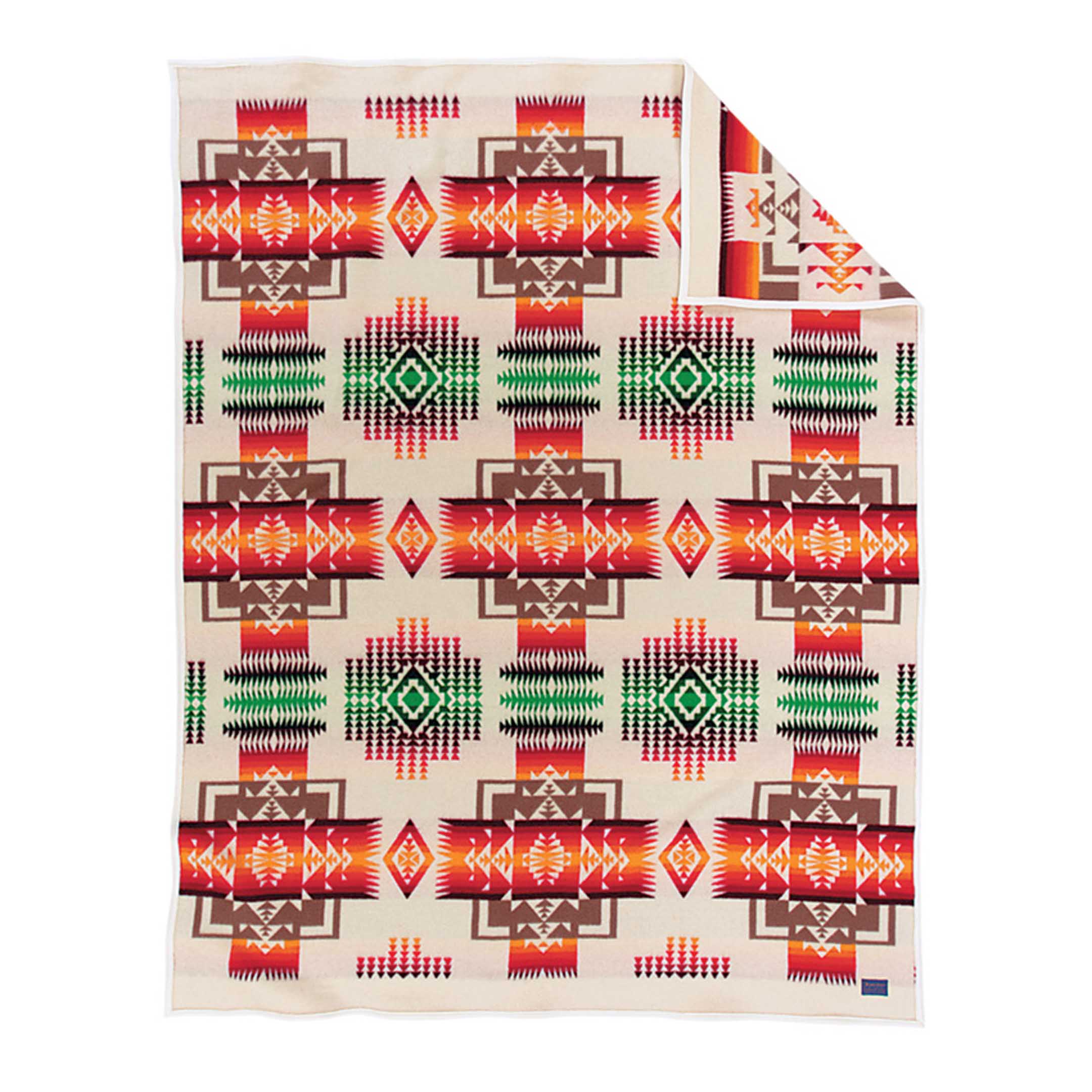 Pendleton Chief Joseph Jacquard Robe Blanket Ivory-Blanket-Clutch Cafe