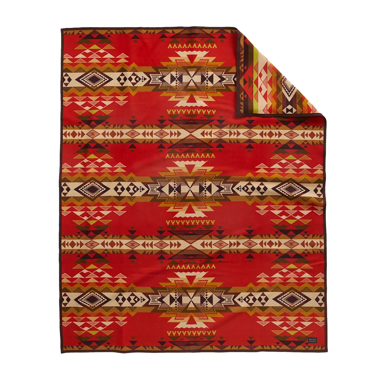 Pendleton Limited Edition Jacquard Robe Blanket Highland Peak Red-Blanket-Clutch Cafe