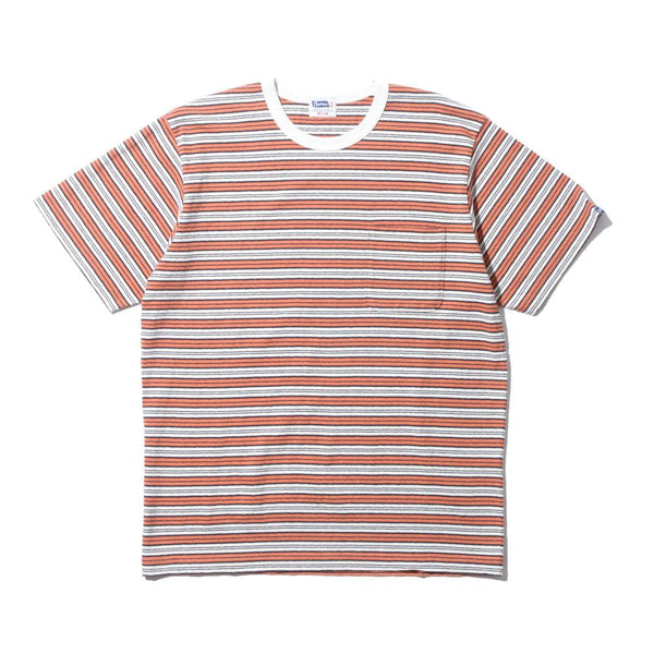 Pherrow's 23S-PBPT Stripe T-shirt Orange-T-Shirt-Clutch Cafe