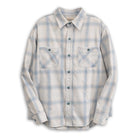 Pherrow's 731SN-UW Cotton Flannel Shirt Blue-Shirt-Clutch Cafe