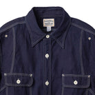 Pherrow's 770WS Chambray Shirt Dark Indigo-Shirts-Clutch Cafe