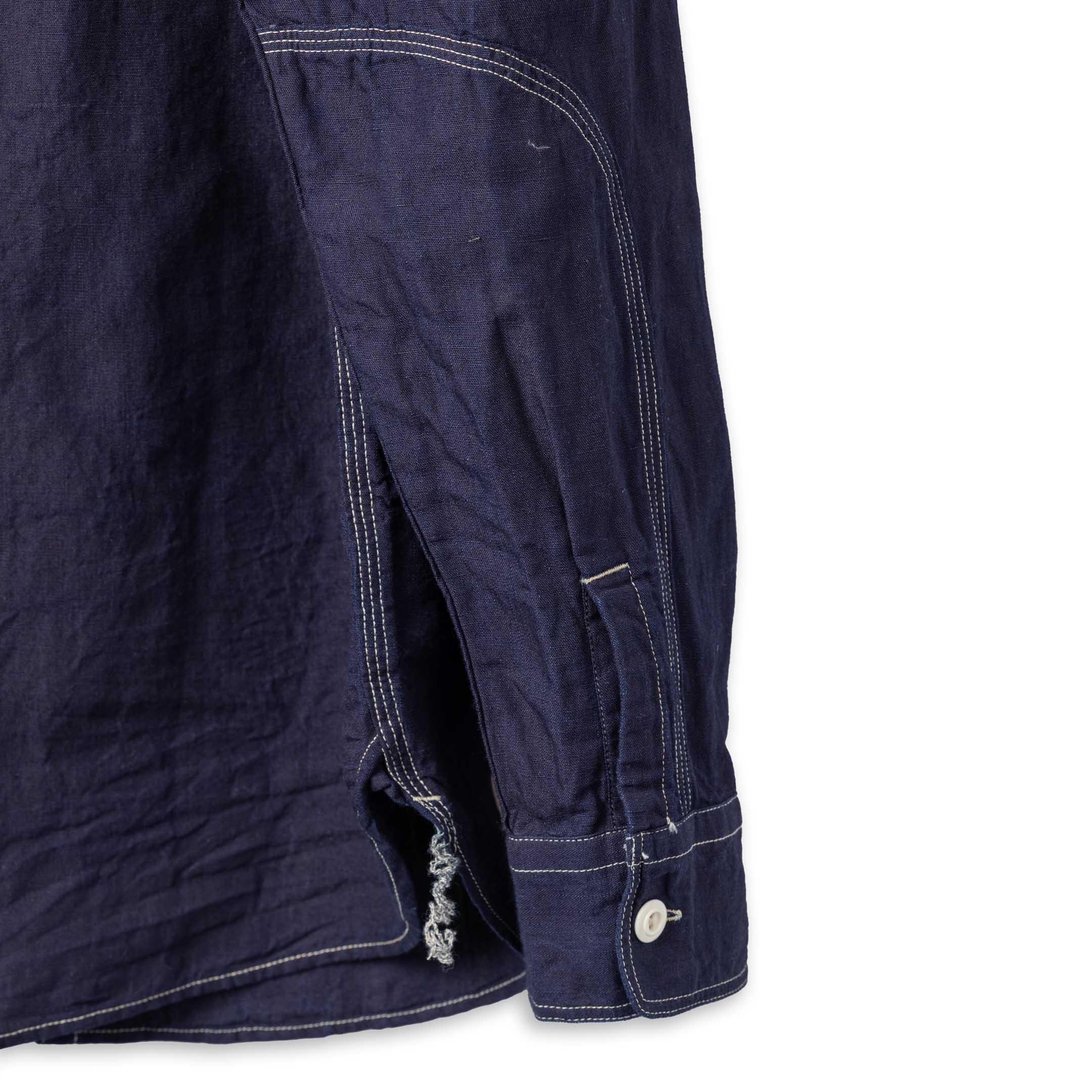 Pherrow's 770WS Chambray Shirt Dark Indigo-Shirts-Clutch Cafe