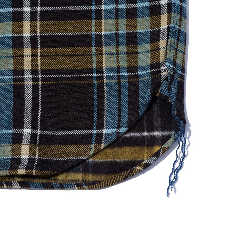 Pherrow's Flannel Shirt Black x Blue-Shirt-Clutch Cafe