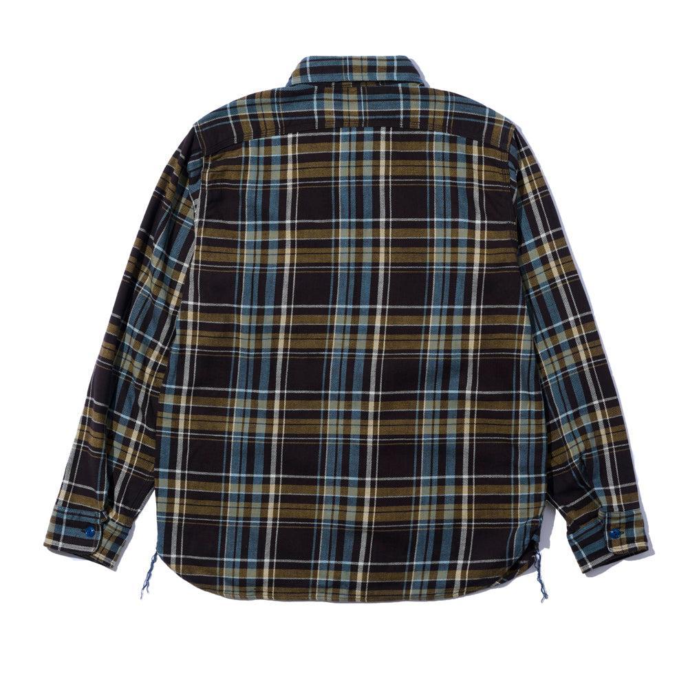 Pherrow's Flannel Shirt Black x Blue-Shirt-Clutch Cafe