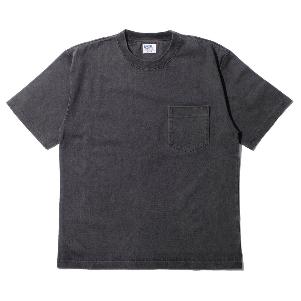 Pherrow's Heavyweight Pocket Tee Faded Black-T-Shirt-Clutch Cafe