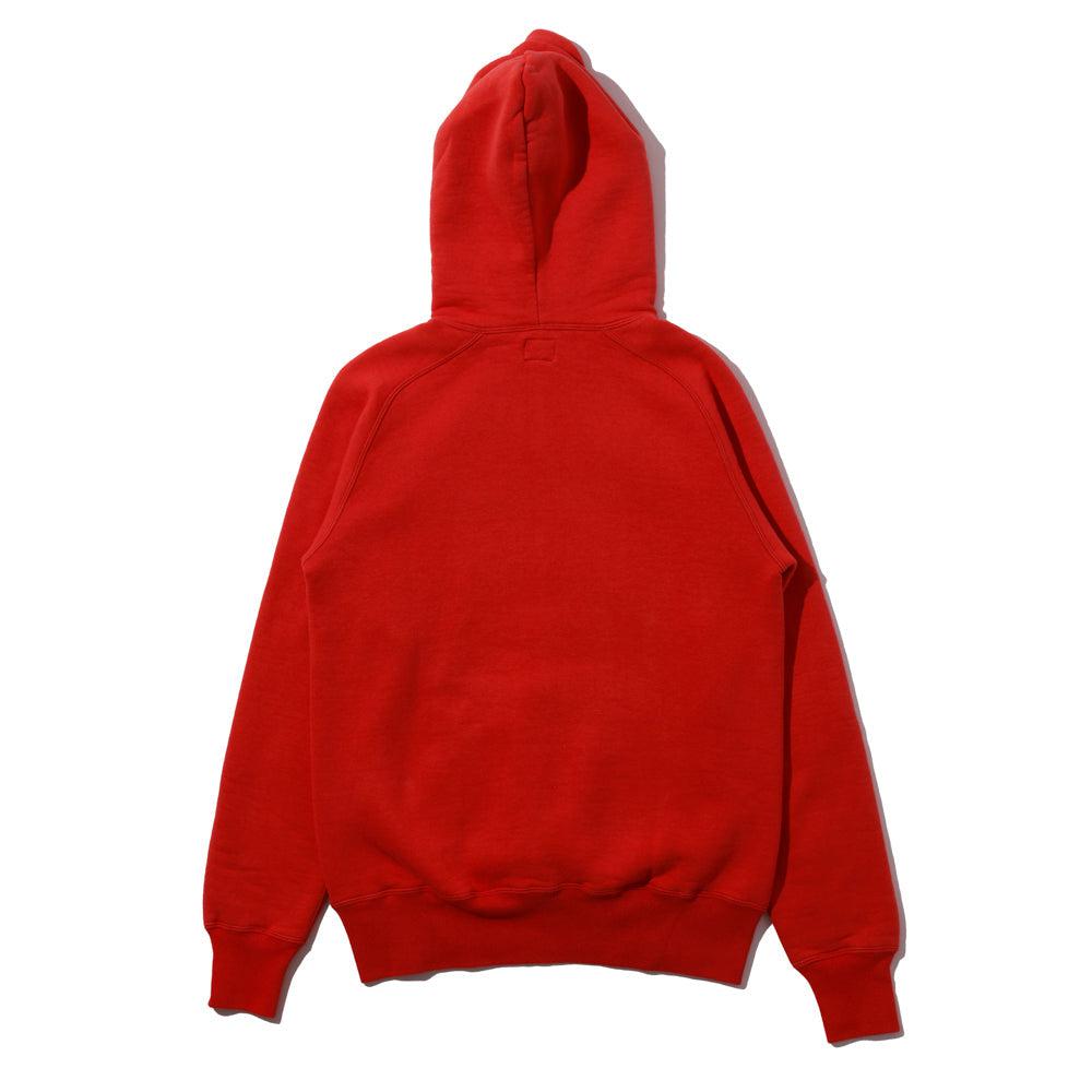 Pherrow's Loopwheel Hooded Sweatshirt Red-Hooded Sweatshirt-Clutch Cafe