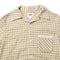 Pherrow's Open Collar Shirt Beige Base Check-Shirt-Clutch Cafe