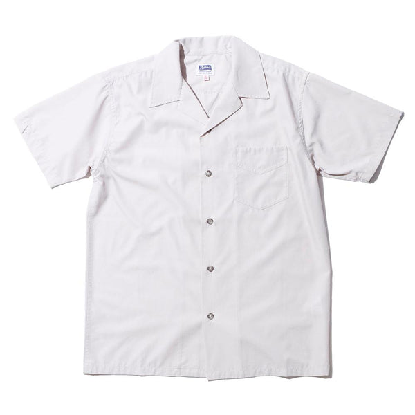 Pherrow's Open Collar Shirt Light Grey-Shirt-Clutch Cafe