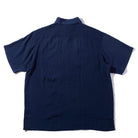 Pherrow's Open Collar Shirt Navy-Shirt-Clutch Cafe