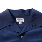 Pherrow's Open Collar Shirt Navy-Shirt-Clutch Cafe