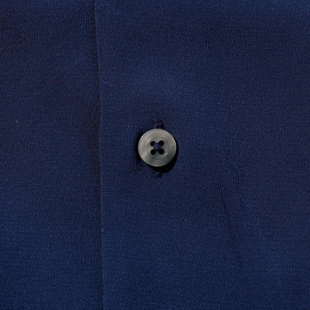 Pherrow's Open Collar Shirt Navy-Shirt-Clutch Cafe