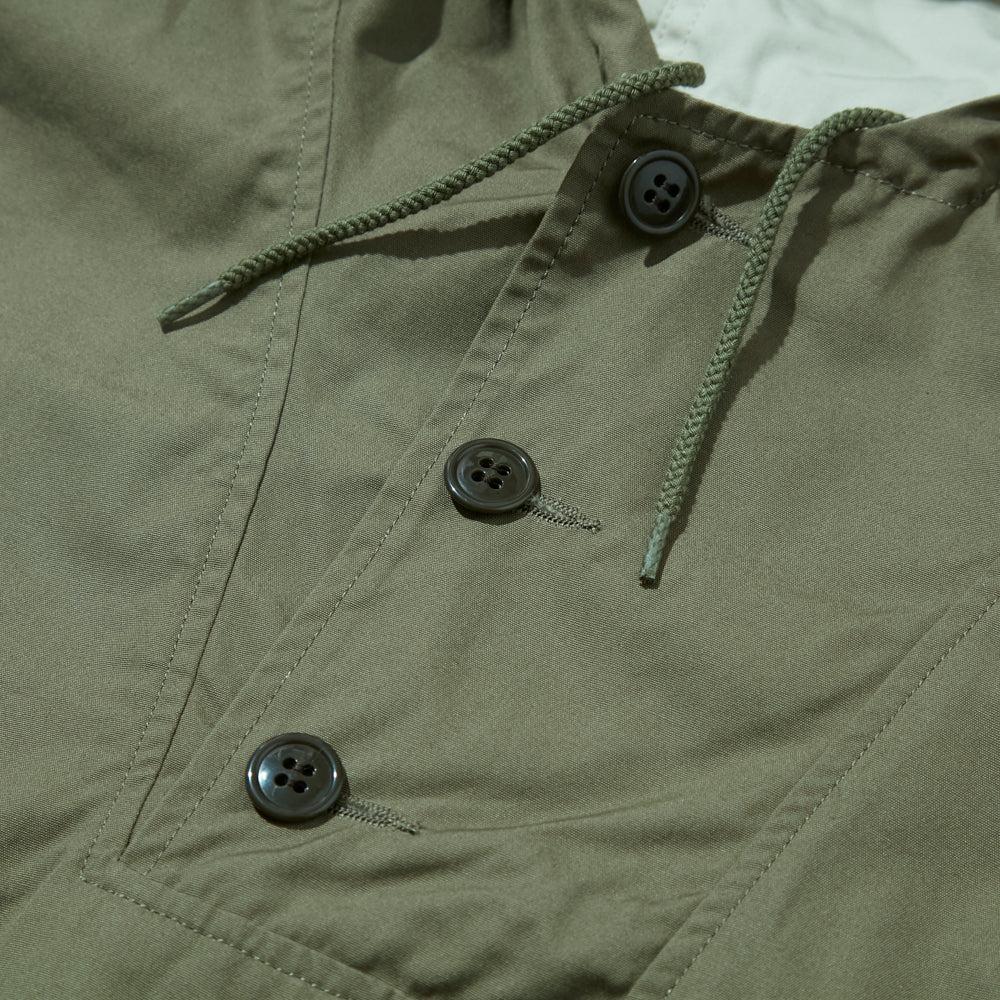 Pherrow's PM42-Short Reversible Smock Olive/White-Smock-Clutch Cafe