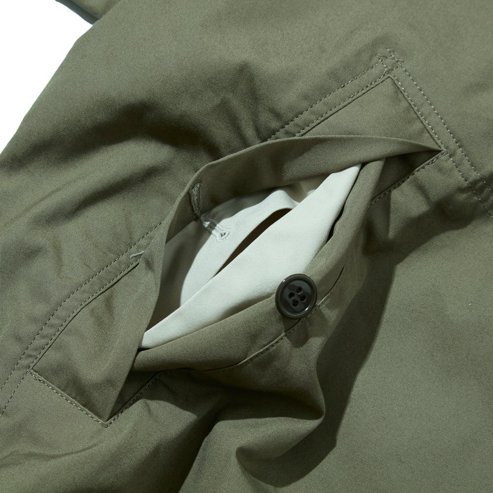 Pherrow's PM42-Short Reversible Smock Olive/White-Smock-Clutch Cafe