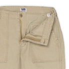 Pherrow's PUP-H HBT Fatigue Pants Beige-Trousers-Clutch Cafe