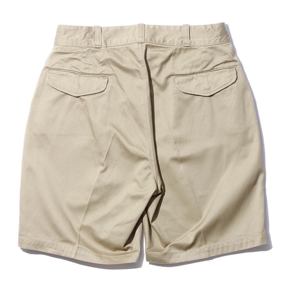 Pherrow's Pleated Shorts Beige-Shorts-Clutch Cafe