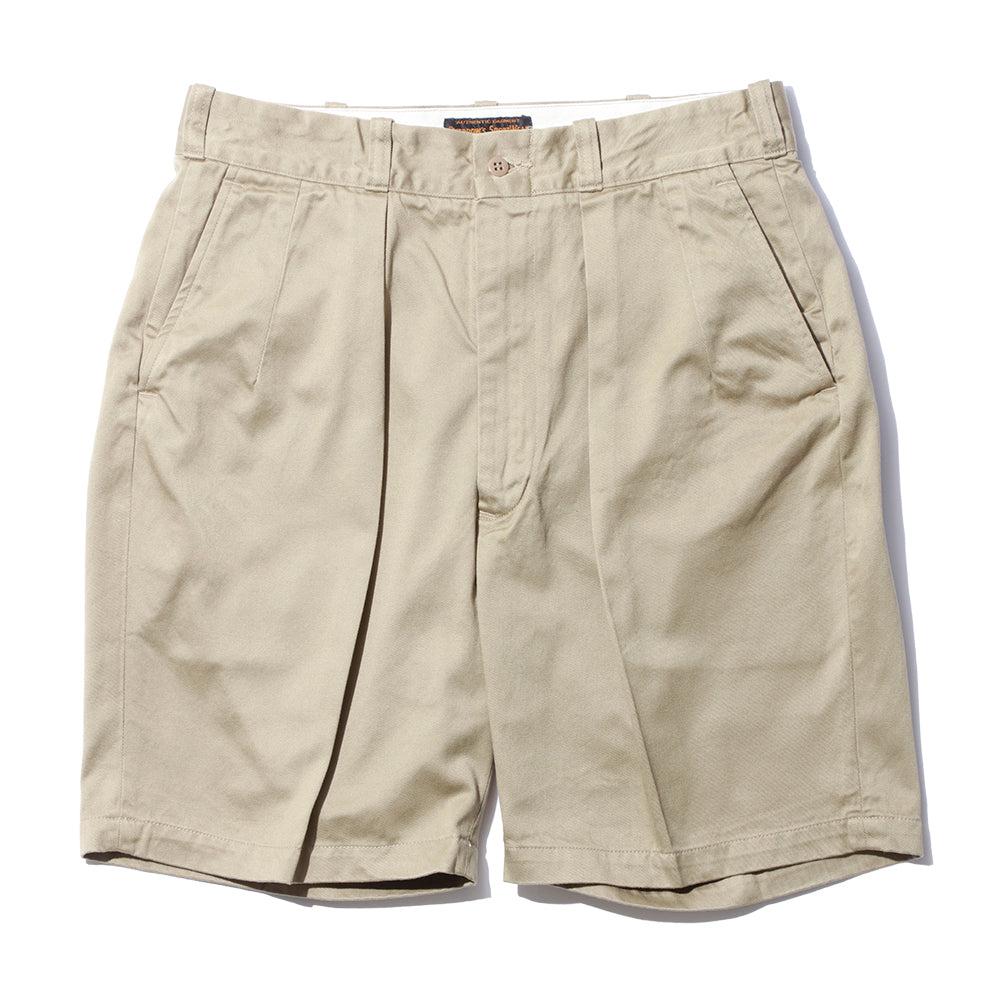 Pherrow's Pleated Shorts Beige-Shorts-Clutch Cafe