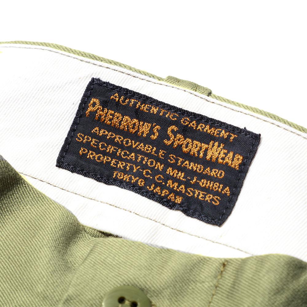 Pherrow's Pleated Shorts Olive-Shorts-Clutch Cafe