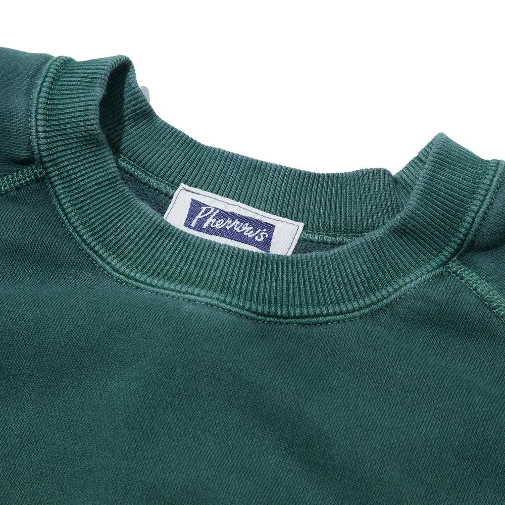 Pherrow's Raglan Sleeve Sweatshirt Faded Green-Sweatshirt-Clutch Cafe