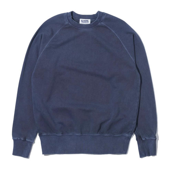 Pherrow's Raglan Sleeve Sweatshirt Faded Navy-Sweatshirt-Clutch Cafe