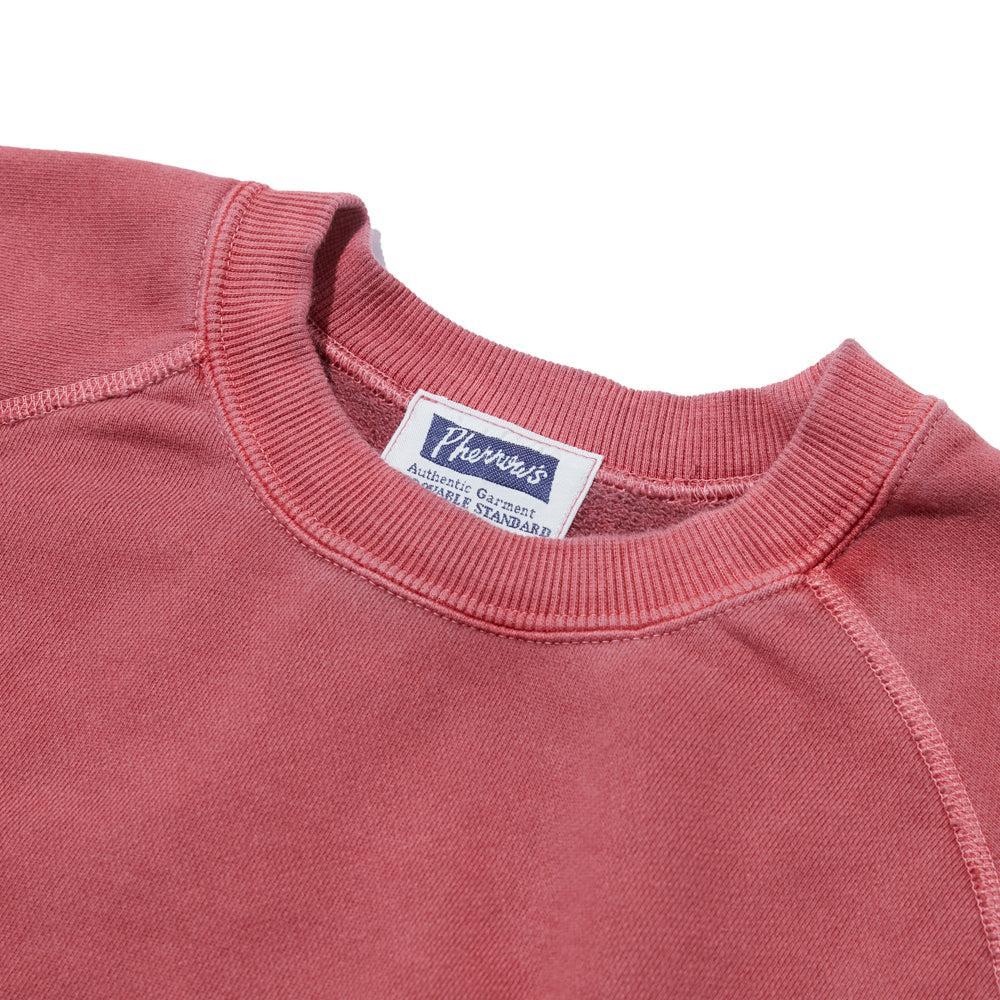 Pherrow's Raglan Sleeve Sweatshirt Faded Red-Sweatshirt-Clutch Cafe