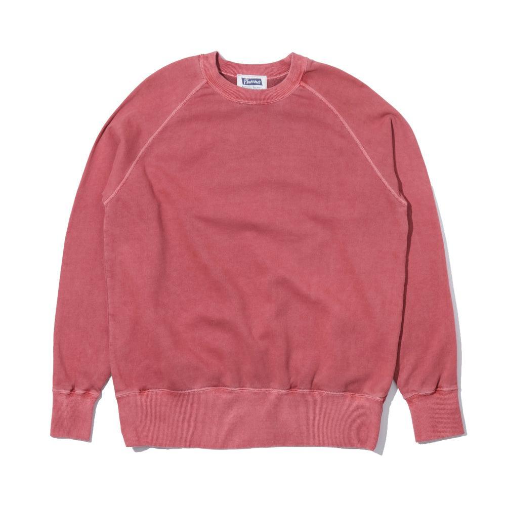 Pherrow's Raglan Sleeve Sweatshirt Faded Red-Sweatshirt-Clutch Cafe