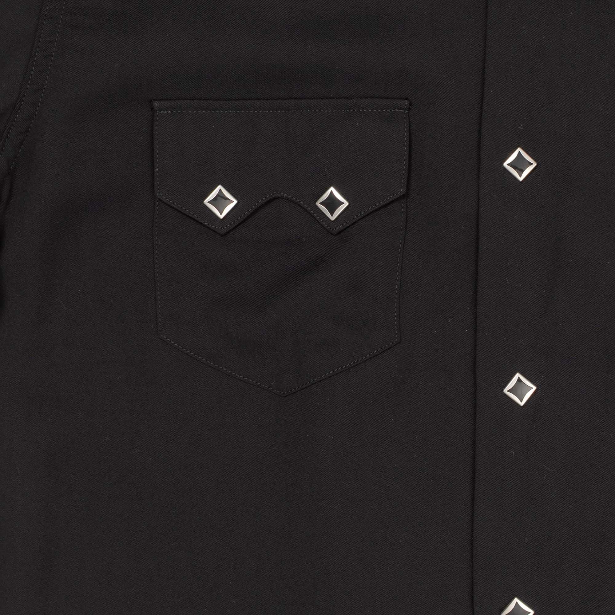 Pherrow's Rayon Western Shirt S/S Black-Shirt-Clutch Cafe