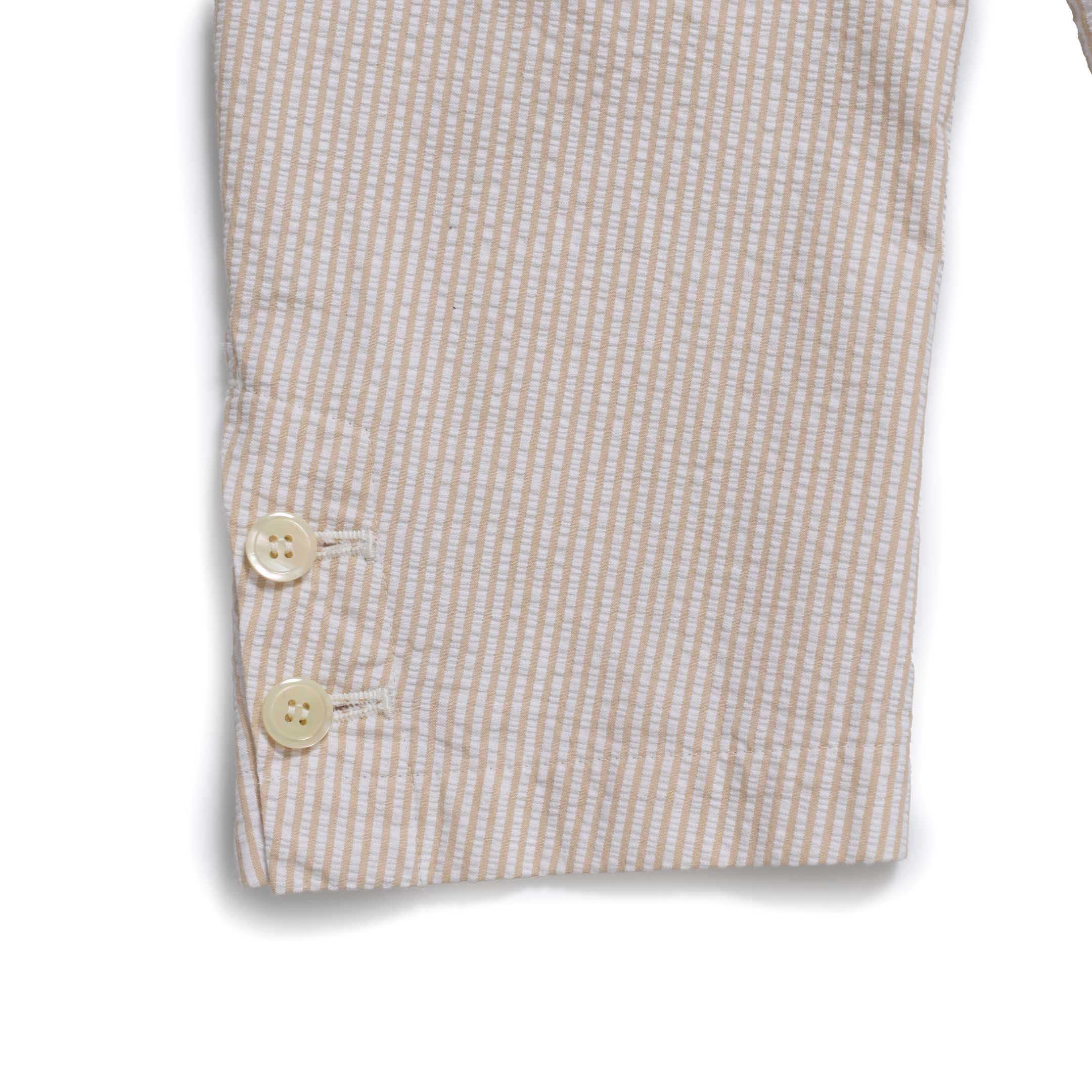 Pherrow's Seersucker Sports Jacket Beige Stripe-Jacket-Clutch Cafe