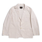 Pherrow's Seersucker Sports Jacket Beige Stripe-Jacket-Clutch Cafe