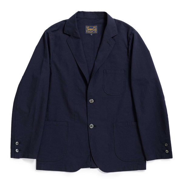 Pherrow's Seersucker Sports Jacket Navy – Clutch Cafe