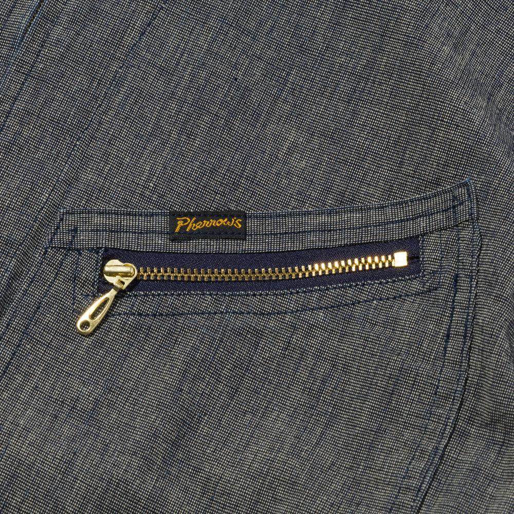 Pherrow's Sports Jacket Indigo Pin Check-Jacket-Clutch Cafe