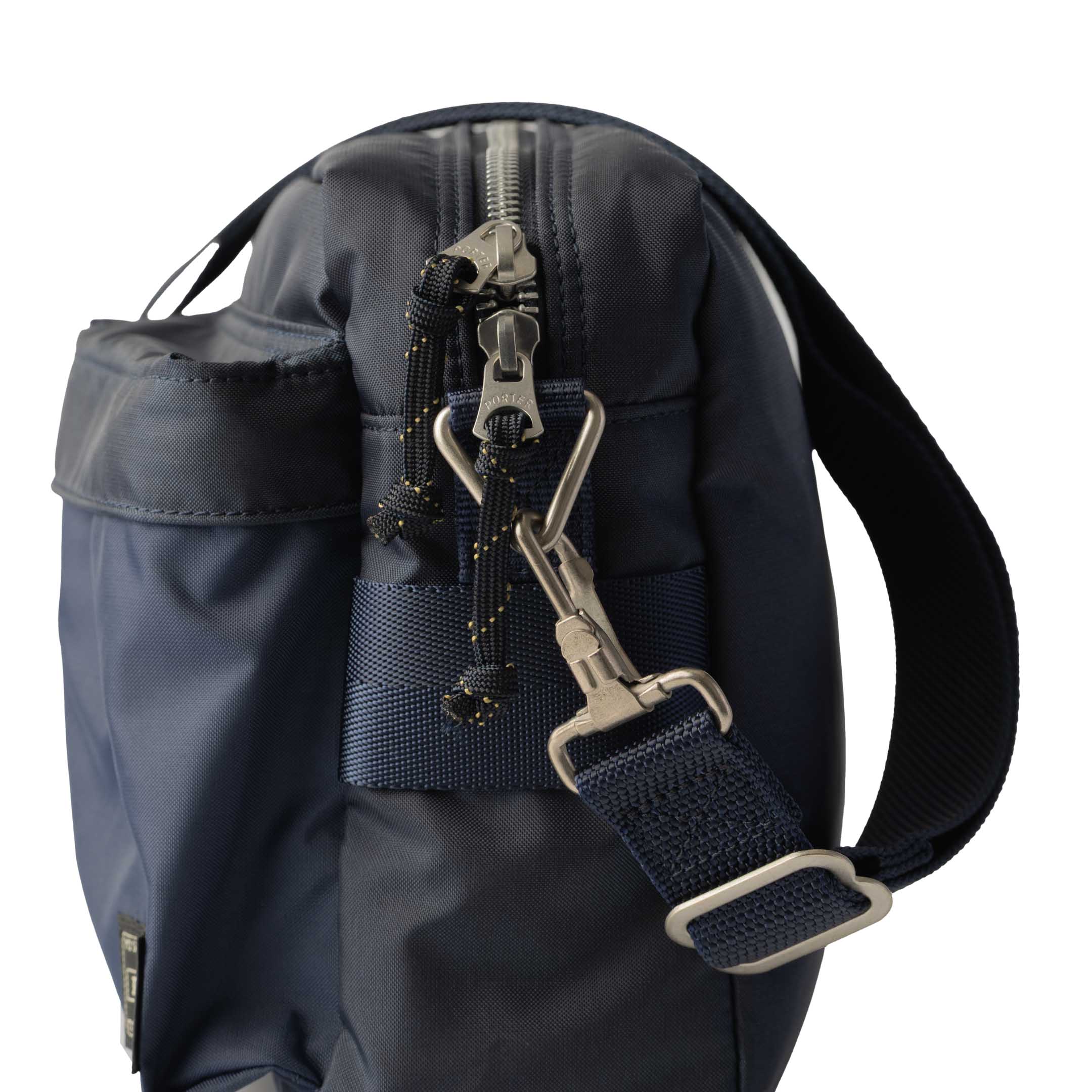 Porter Yoshida & Co Force Shoulder Bag (S) Navy-Bag-Clutch Cafe