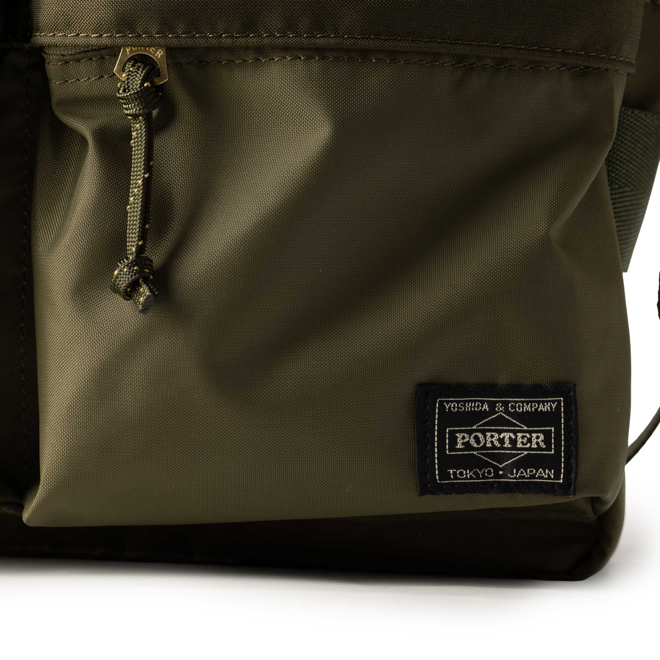 Porter Yoshida & Co Force Shoulder Bag (S) Olive Drab-Bag-Clutch Cafe