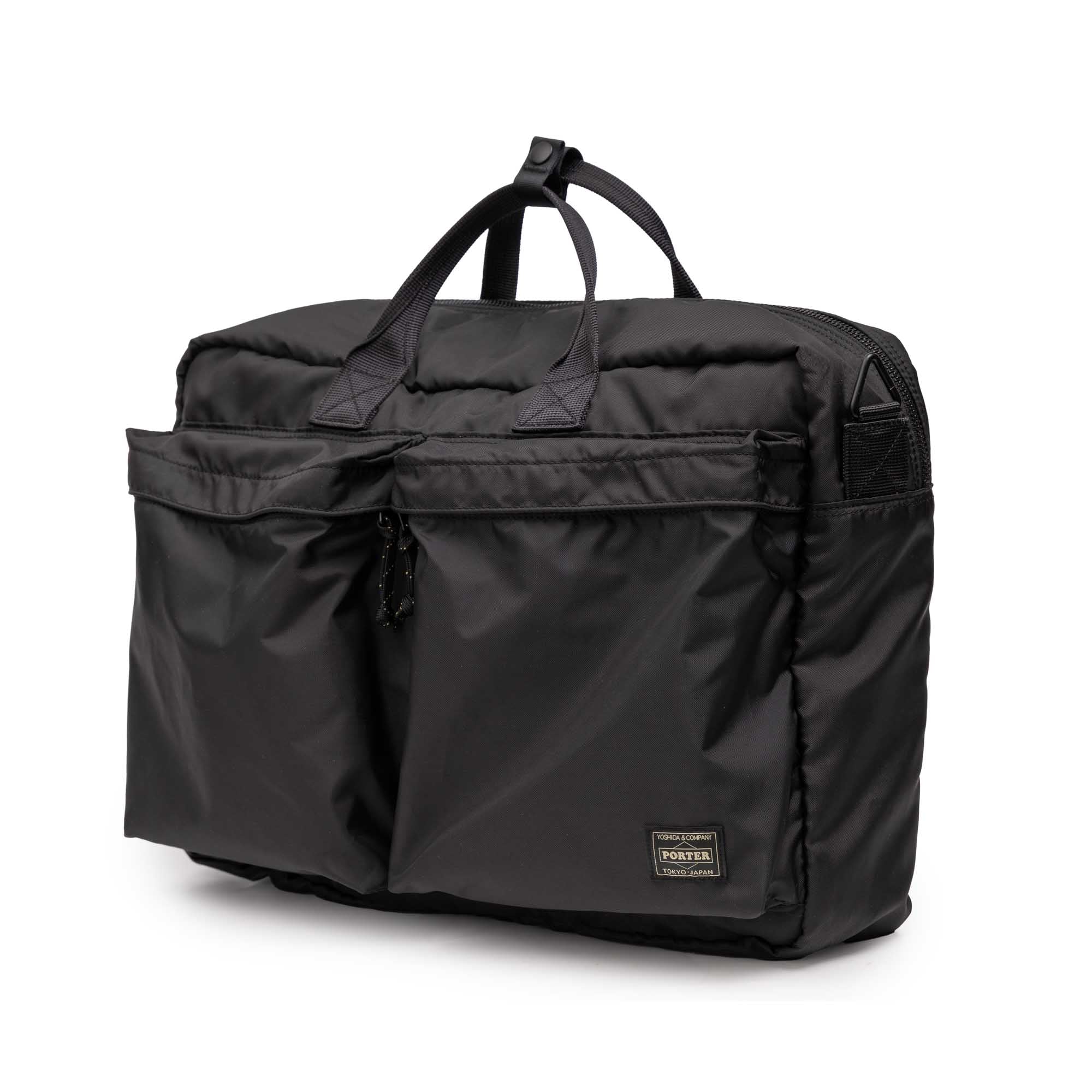 Porter Yoshida Force 3Way Briefcase Black-Clutch Cafe